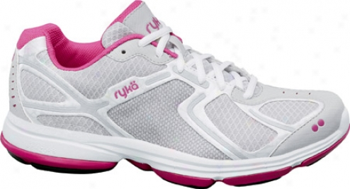 Ryka Devotion (women's) - White/vapor Grey/steel Grey/zuma Pink