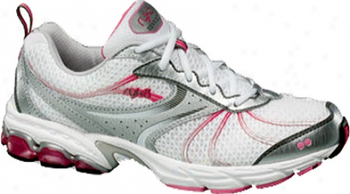 Ryka Revive 2 (women's) - Chrome Silver/whife/metallic Steel Grey/pink Flash