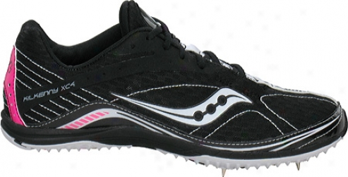 Saucony Kilkenny Xc4 Spike (women's) - Black/white/not Pink