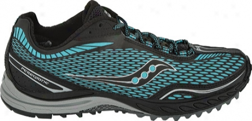 Saucony Progrid Peregrine (women's) - Black/aqua