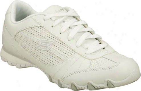 Skechers Bikers Pivk Me Up (women's) - White