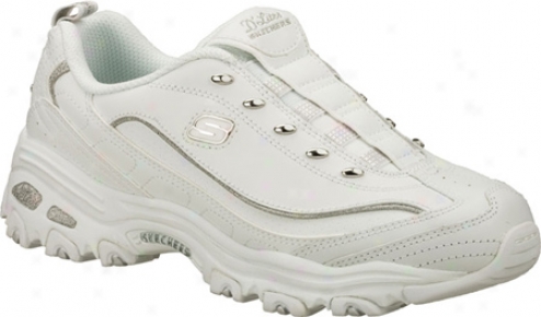 Skechers D Lites Dazzles (women's) - White/silver