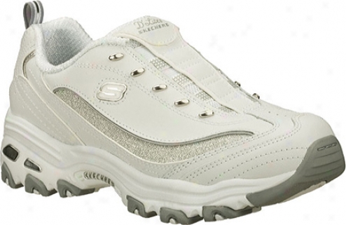 Skechers D Lites Omg (women's) - White/silver