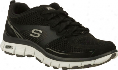 Skechers Tone Ups Fitness Flex (women's) - Black/white