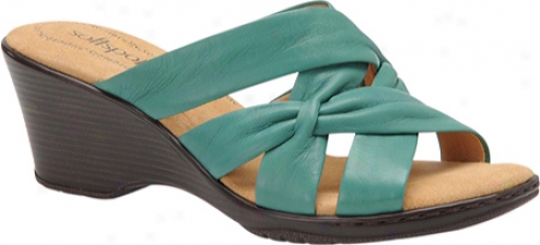 Softspots Sasha (women's) - Ocean Green Leather