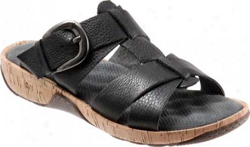 Softwalk Berkeley (women's) - Black Silk Floater