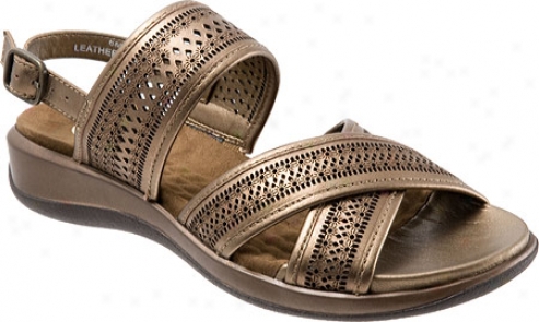 Softwalk Tribes (women's) - Bronze Metallic Leather