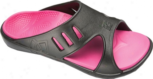 Spenco Fusion (women's) - Black/hot Pink