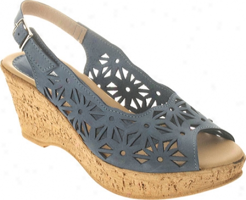 Spring Step Abigail (women's) - Blue Nubuck