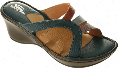 Spring Step Amulet (women's ) Blue Combo Leather