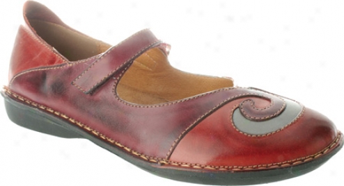 Spring Step Cosmic (women's) - Red/wine Combo Leather