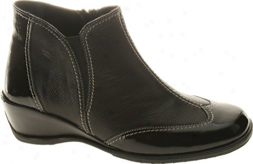 Spring Step Coty (women's) - Black Patent/combo Leather