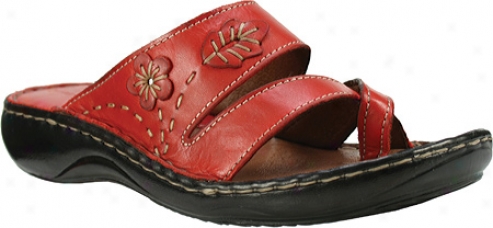 Rise Step Monterey (women's) - Red Leather