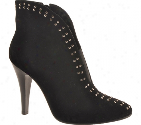 Stefani Oval (women's) - Black Suede