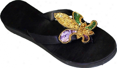 Susan Mango Fleur Di Lis - Mardi Gras (women's) - Black/multi