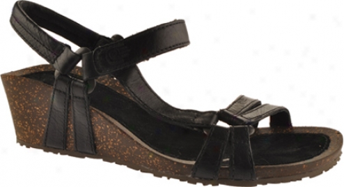 Teva Ventura Cork Wedge 2 Leather (women's) - Black