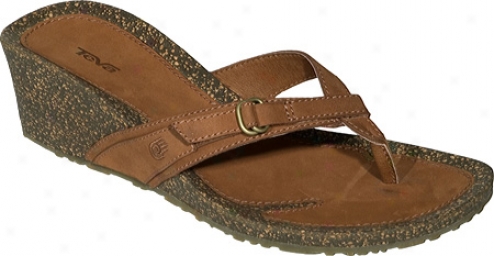 Teva Ventura Thong Wedge (women's) - Cocoa