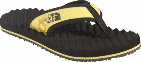 The North Face Base Camp Flip-flop (women's) - Daffodil Yellow/demitasse Brown