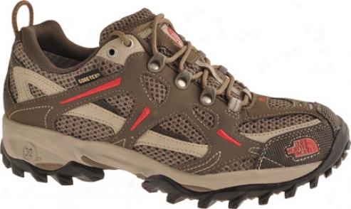 The North Face Hedgehog Gtx Xcr (women's) - Classic Khaki/chrysanthemum Red