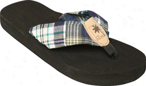 Tidewater Sandals Kiely Madras (women's) - Black/white/green