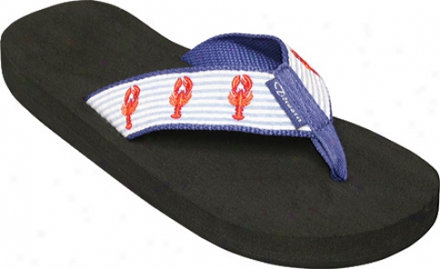 Tidewater Sandals Lobster (women's) - Blue/white/red