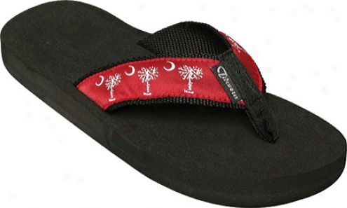 Tidewater Sandals Palmetto - Burgundy/white