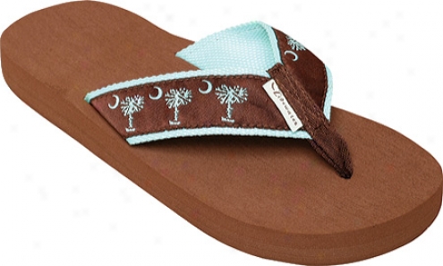 Tidewater Sanxals Palmetto (women's) - Chocolate/turquoise