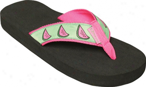 Tidewater Sandals Watermleon (women's) - Pink/green
