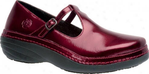 Timberland Mary Jane (women's) - Garnet Metallic Leather