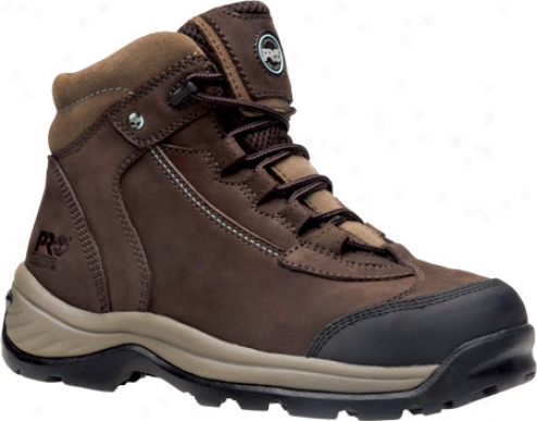 Timbdrland Ratchet Steel Toe (women's) - Borwn Leather