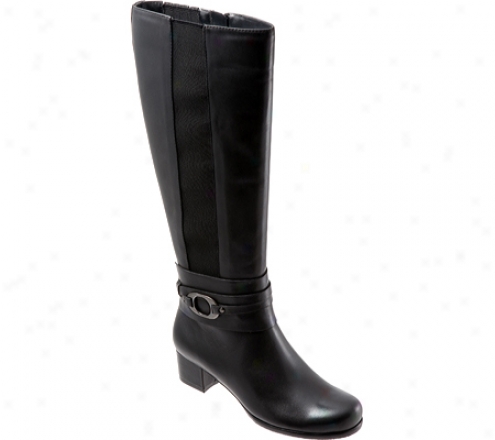 Trotters Amore (women's) - Black Calf Leather