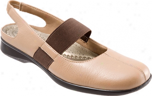 Trotters Jeri (women's) - Taupe Soft Tumbled Leather