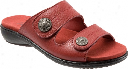 Trotters Kassie (omen's) - Red Soft Tumbled Leather