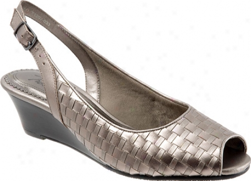 Trotters Mimi (women's) - Pewter Veg Calf Leather