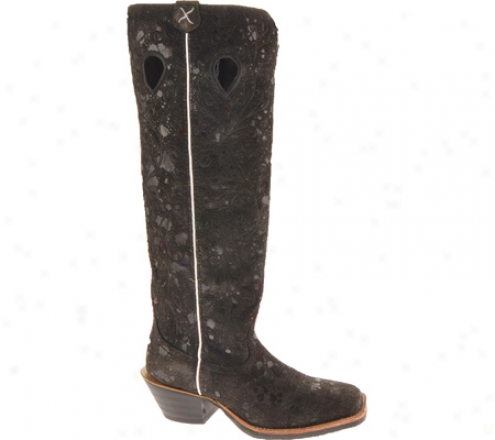 Twisted X Boots Wbk0014 (women's) - Speckled Black/black Leather