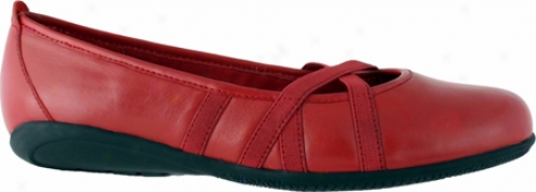 Walking Cradles Faith (women's) - Bright Red Leather