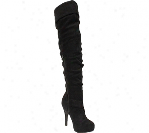 Wild Diva Althea-34 (women's) - Black Venus Suede