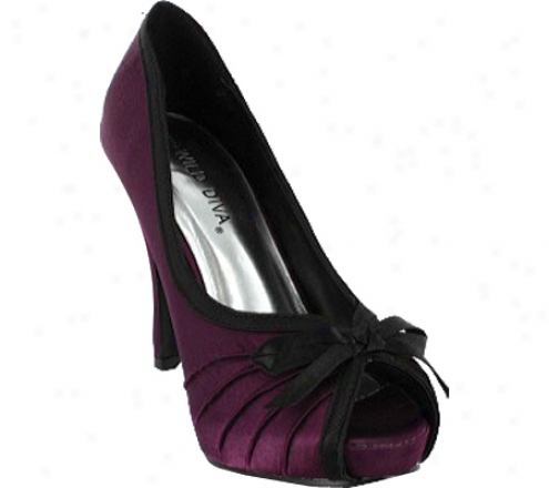 Wild Diva Erin-302 (women's) - Grape Satin