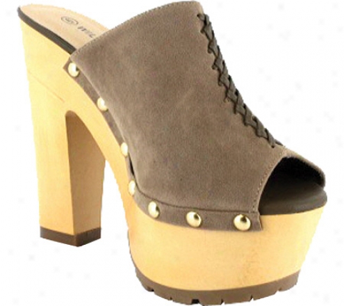 Wild Diva Gena0-1 (women's) - Taupe Polyurethane Suede