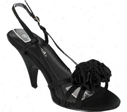 Wild Diva Isabella-01 (women's) - Black Satin