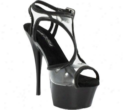 Wild Diva Ladiva-13b (women's) - Black/clear Pvc