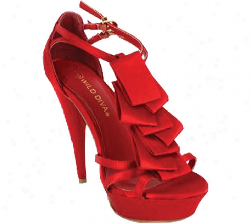 Wild Duva Lamis-02 (women's) - Red Satin