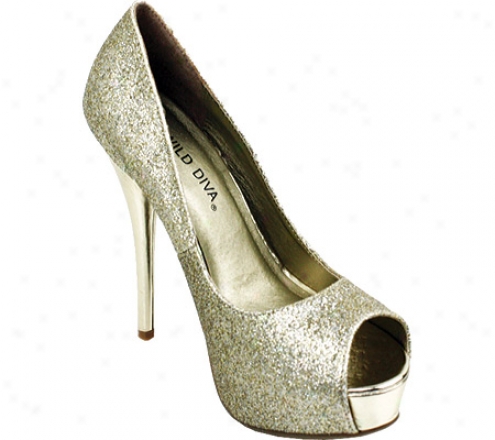 Wild Diva Lorane-39 (women's) - Gold Glitter