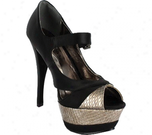 Wild Diva Posen-03 (women's) - Black Satin