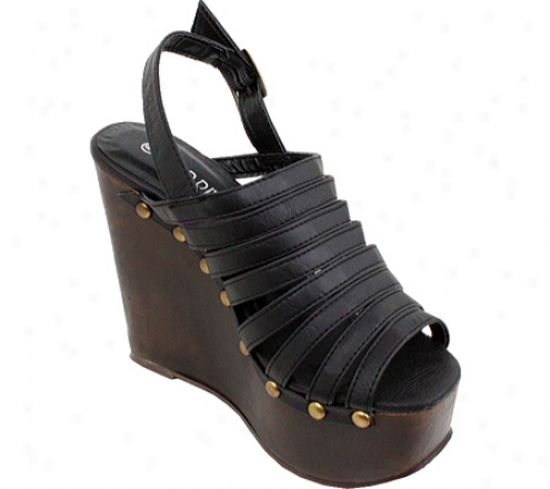 Uncultivated Diva Tamia-03 (women's) - Black Polyurethane