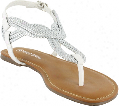 Wild Diva Tanaya-48 (women's) - Silver Metallic Polyurethane