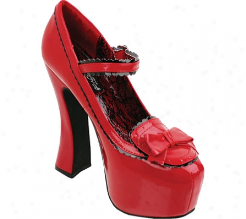 Wild Diva Tootsie-01 (women's) - Red Patent Polyurethqne