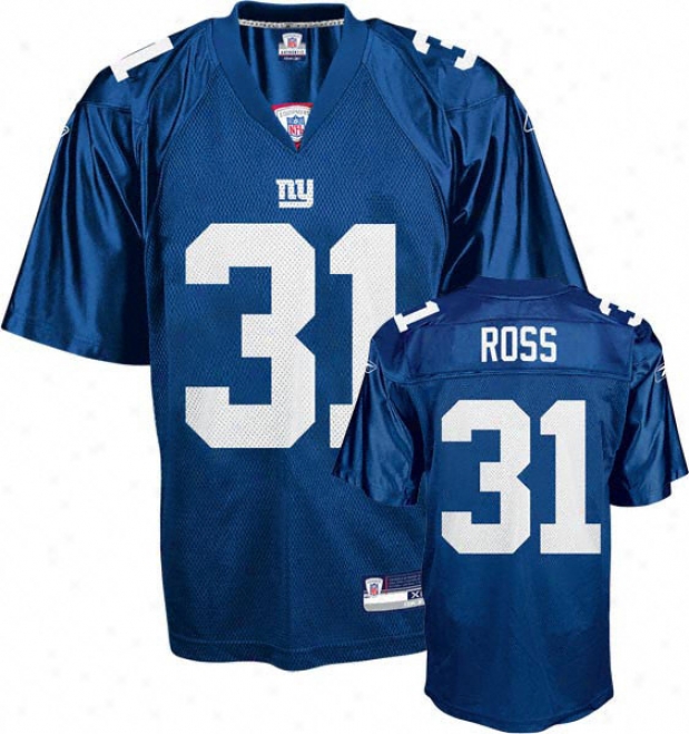 Aaron Ross Yohth Jersey: Reebok Blue Replica #31 New York Giants Jersey