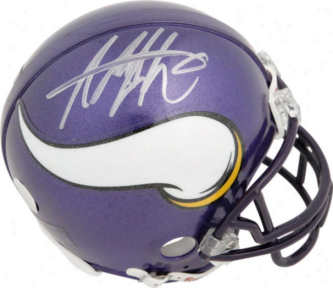 Adrian Peterson Minnesota Vikings Autographed Mini Helmet