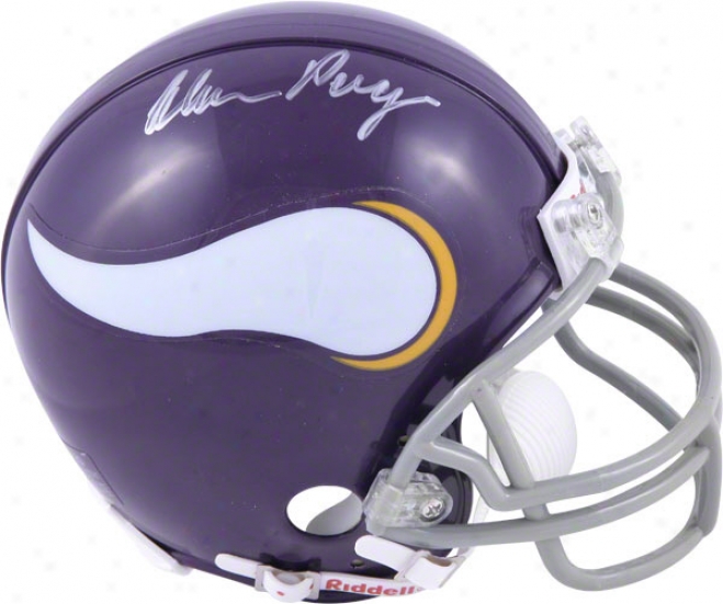 Alan Boy-servant Minnesota Vikings Autographed Mini Helm